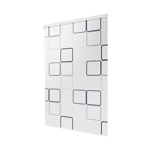 Brayden Studio Quadro Stylish Waterproof Vinyl Shower Curtain & Reviews